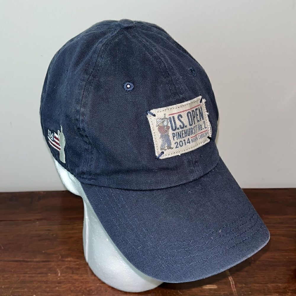 Vintage Style Mens 2014 Us Open Pinehurst Baseball Patch Sewn Golf Cap Hat Osfa